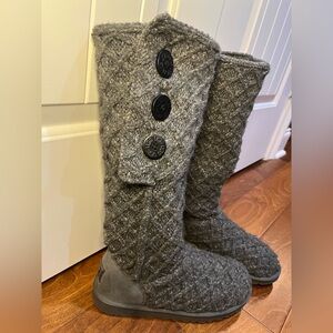 UGG Gray Sweater Boots